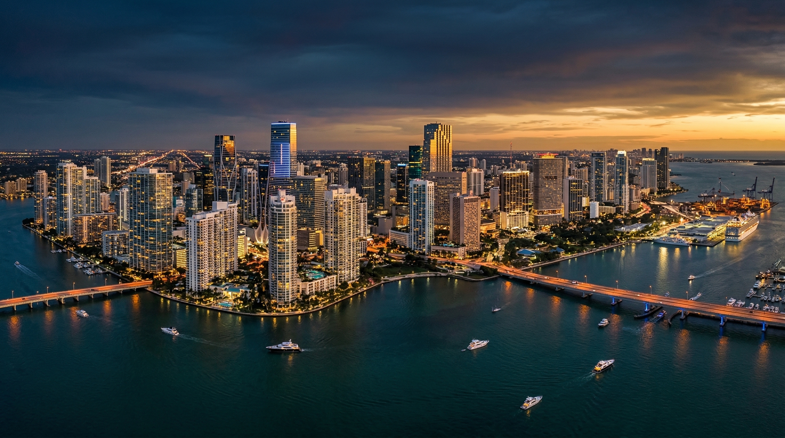 Miami luxury skyline